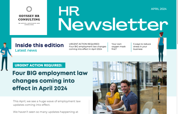 Newsletter April 2024 – Four BIG employment law changes coming into effect April 2024!