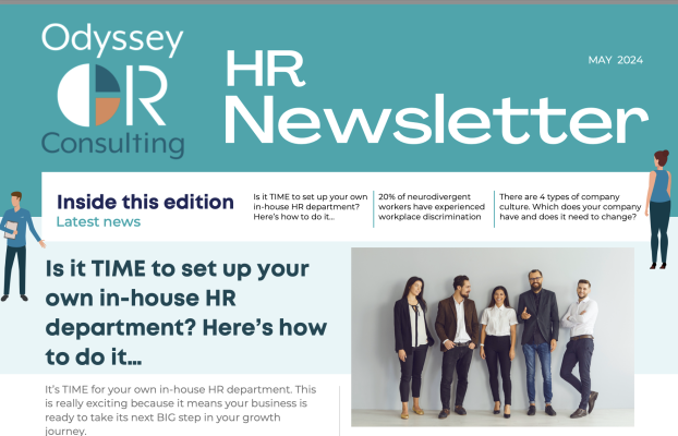 Newsletter May 2024 – Is it time to set up your own in-house HR Department and more!