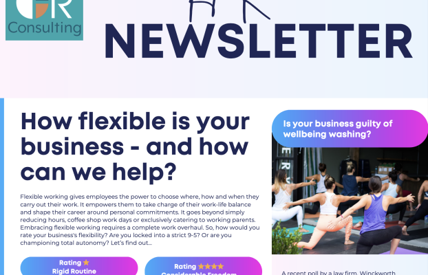 Newsletter August 2024 – How flexible is your business and how can we help?  Flexible working and more.