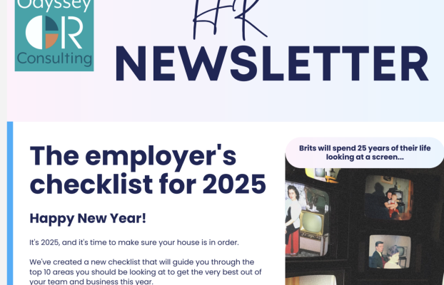 Newsletter January 2025 – It’s 2025 and time to make sure your HR house is in order.  Our checklist will help you do this!