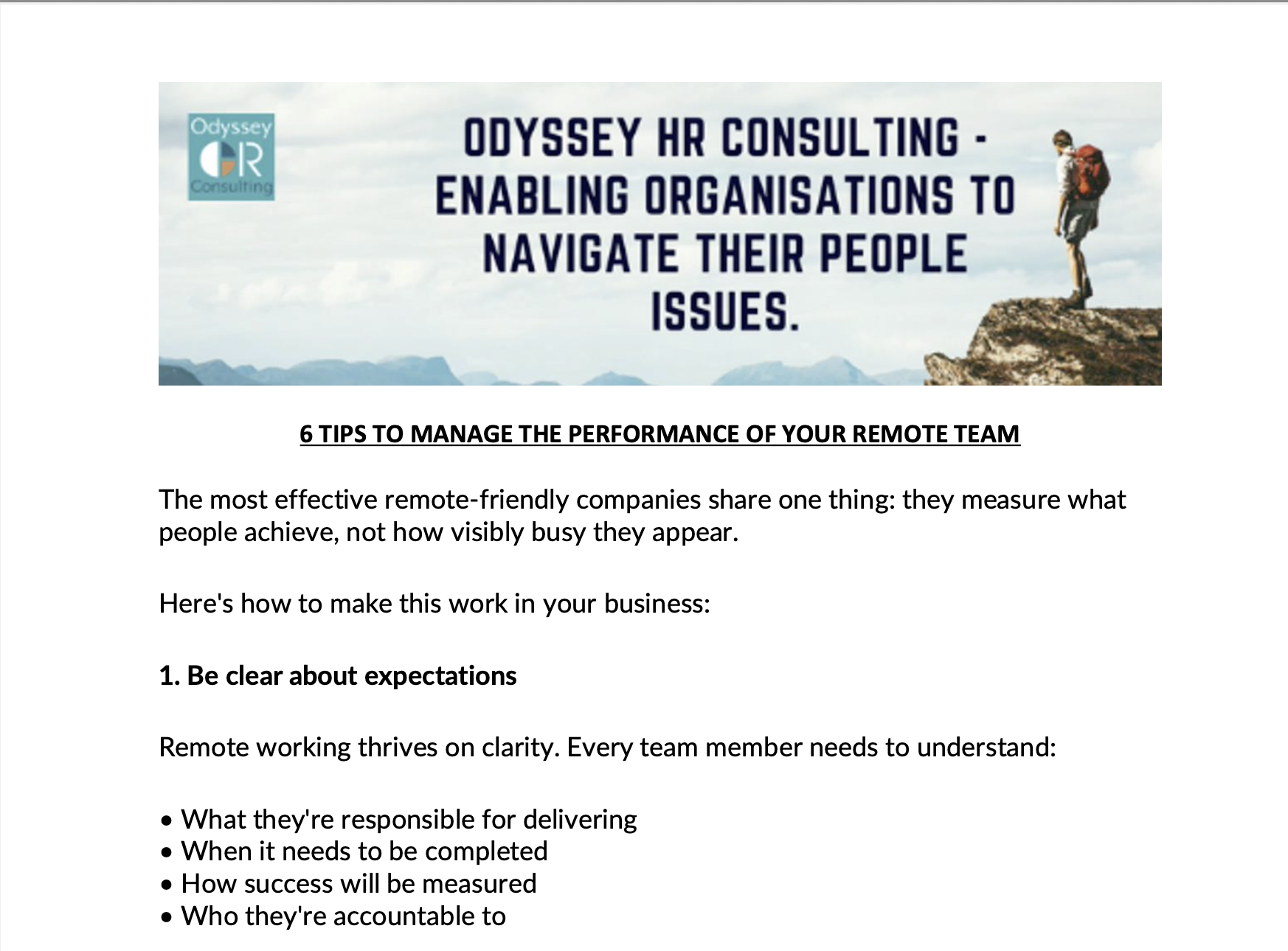 6 Tips to manage the performance of your remote team