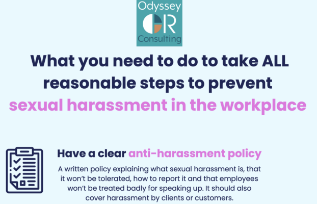 Sexual Harassment in the Workplace – what you need to do to take ALL reasonable steps!