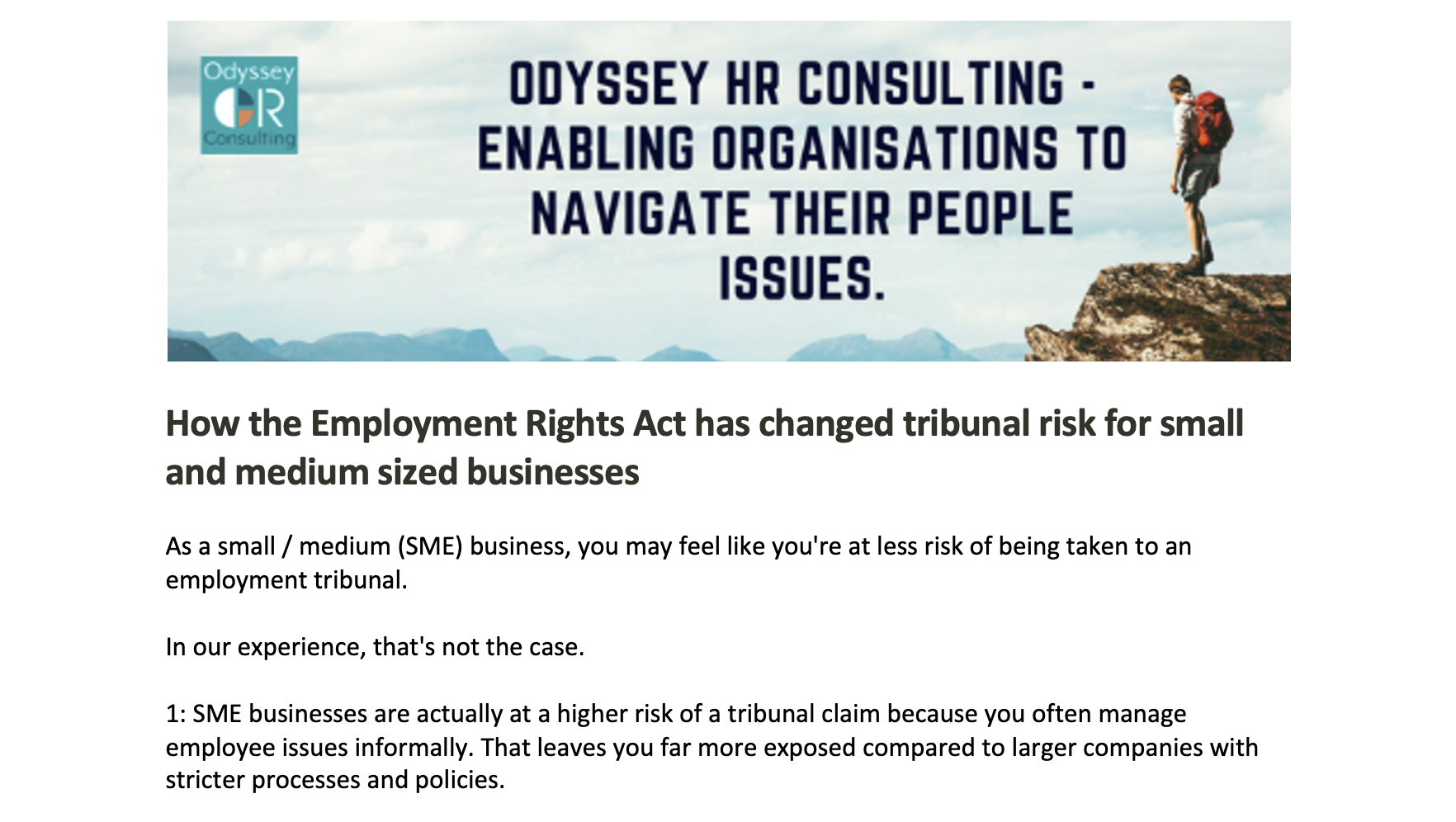 How the Employment Rights Act has changed tribunal risk for small and medium sized businesses