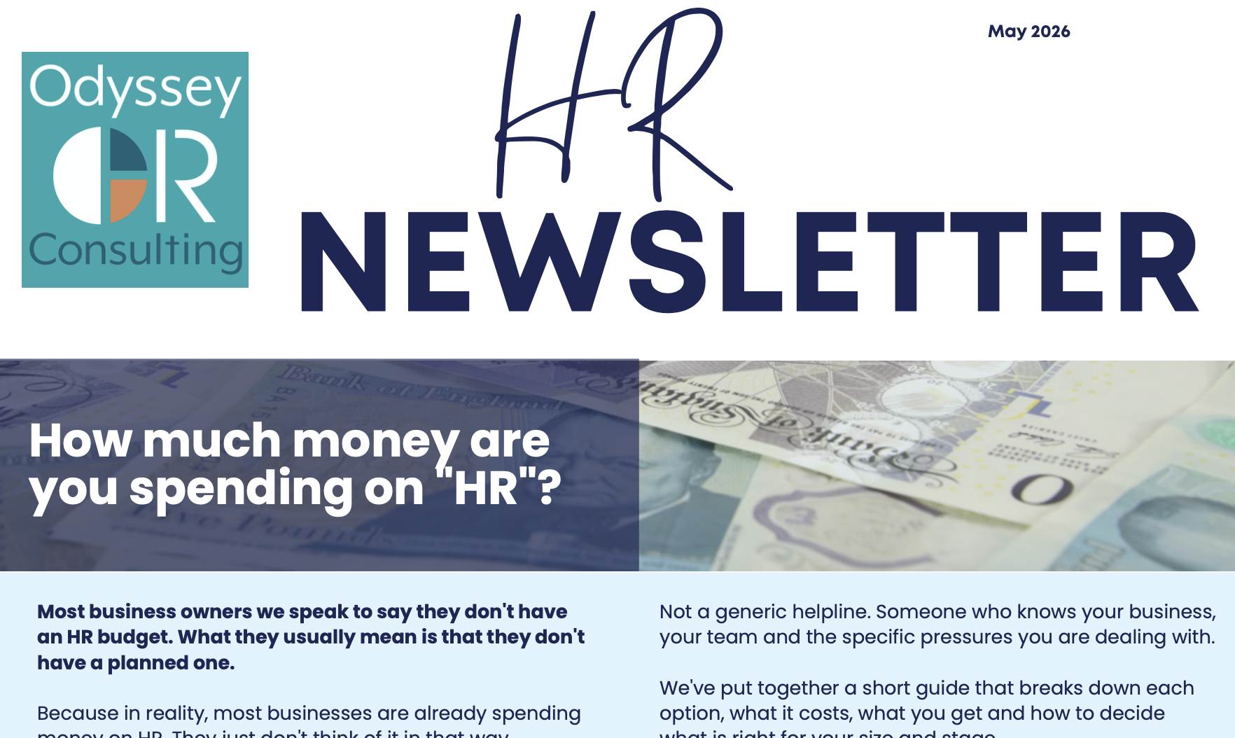 Newsletter May 2026 – How much money are you spending on HR?