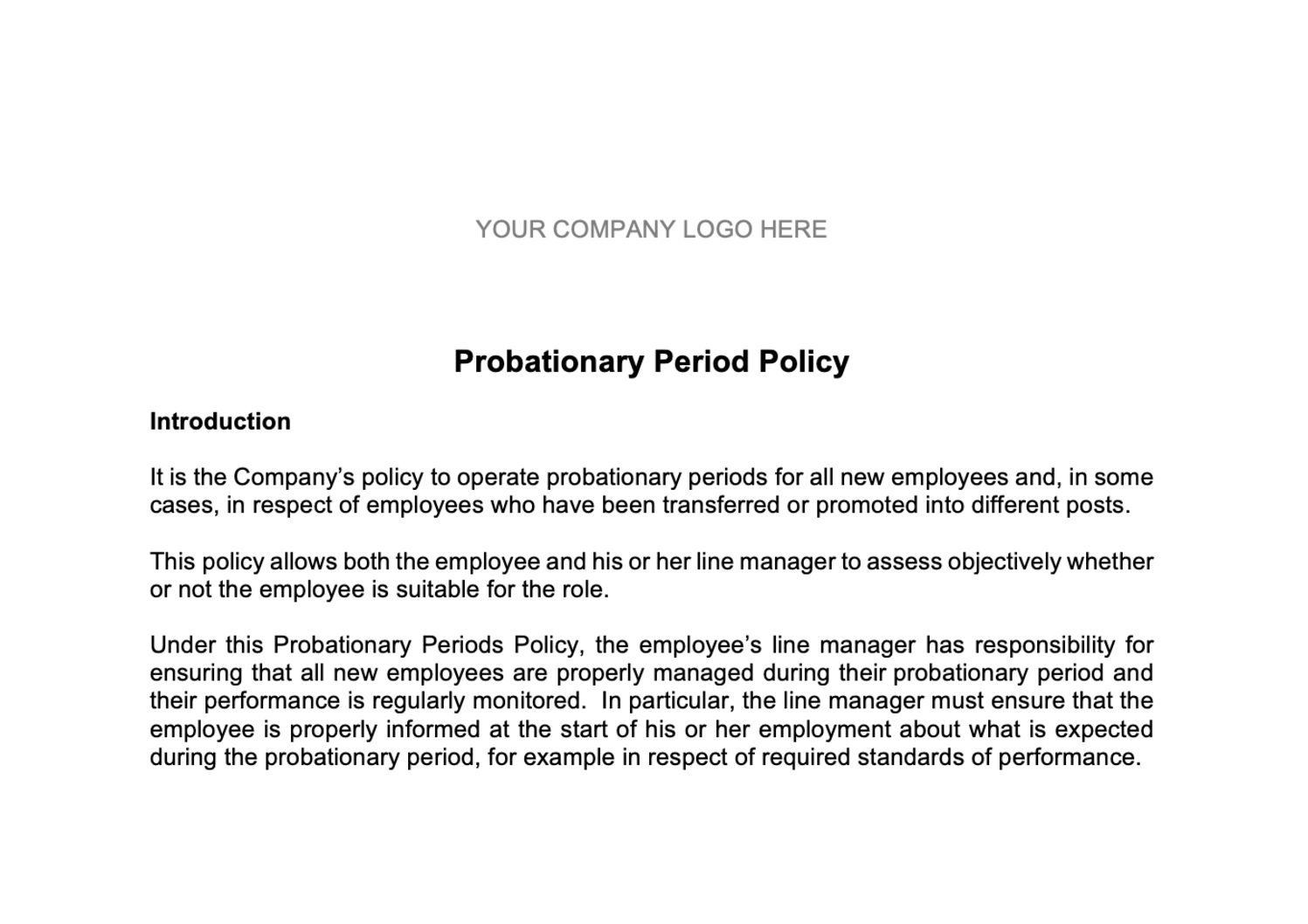 Probation Period Policy and Probation Period Review Notes – Do you have yours prepared yet?